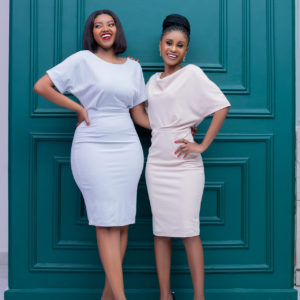 Dolman sleeve sheath dress